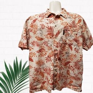 🧡 Columbia Mens XL Fishing Tan Orange Shirt